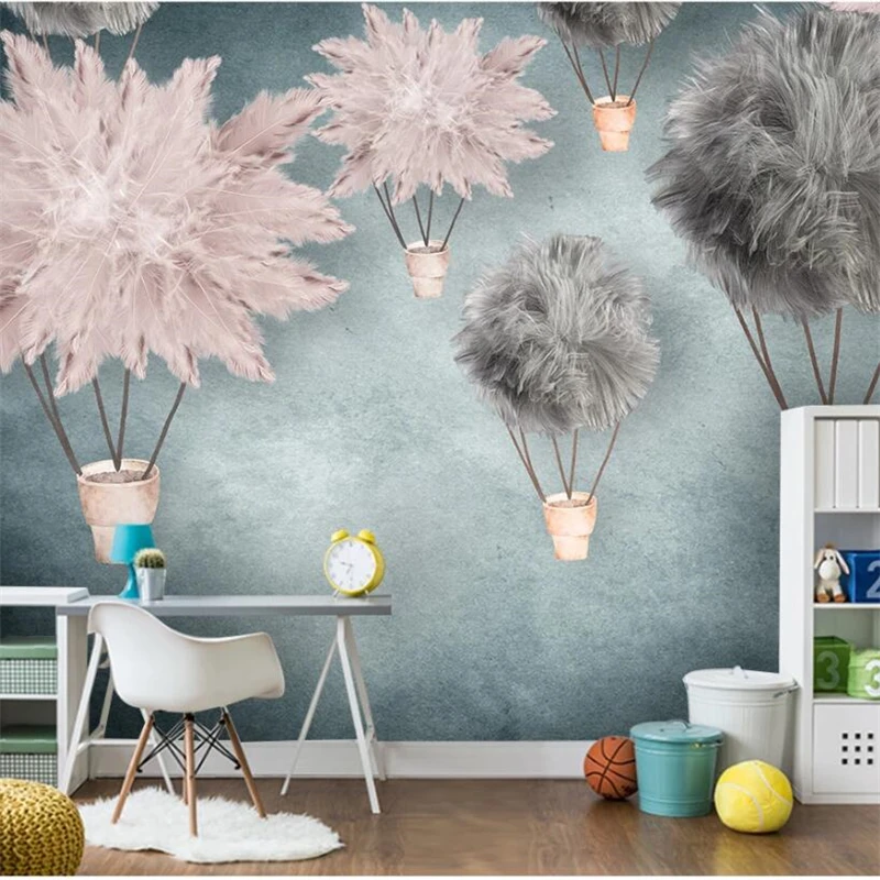 wellyu Customized Wallpaper 3d Nordic Children's Room Mural Girl Bedroom Background Living Sofa | Обустройство дома