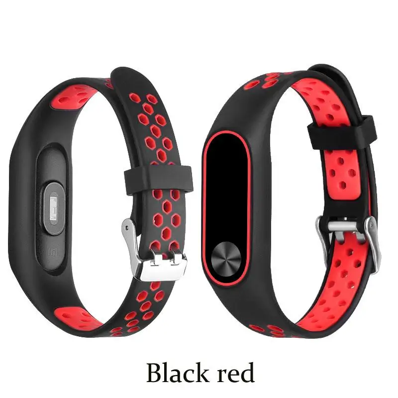 Силиконовые браслеты для Xiaomi mi Band 2 Fresh looks ремешок mi band 2 браслет сменный спортивный ремешок аксессуары - Цвет: 11