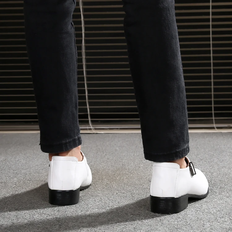 VIVODSICCO/новые деловые Белые Мужские модельные туфли; модные стильные мужские кожаные туфли; мужские оксфорды на плоской подошве; свадебные туфли