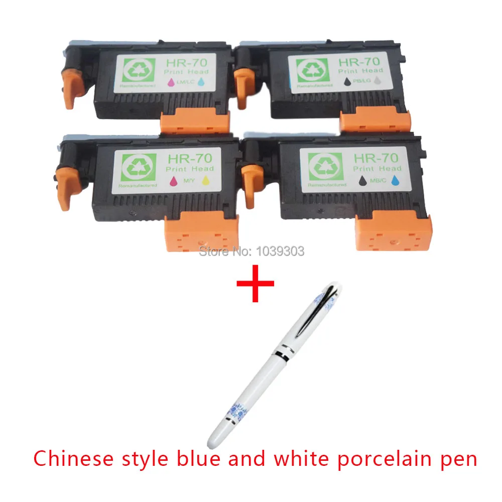 

4Pack for hp 70 print head C9404A C9405A C9406A C9407A compatible for hp70 Designjet Z2100 Z5200 Z3100 Z3200 PRO B9180 printer
