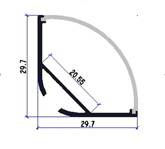 US $329.28 Free shipping Suspended Aluminum LED Profile for led bar light led strip led display case 2Mpcs 70mLot