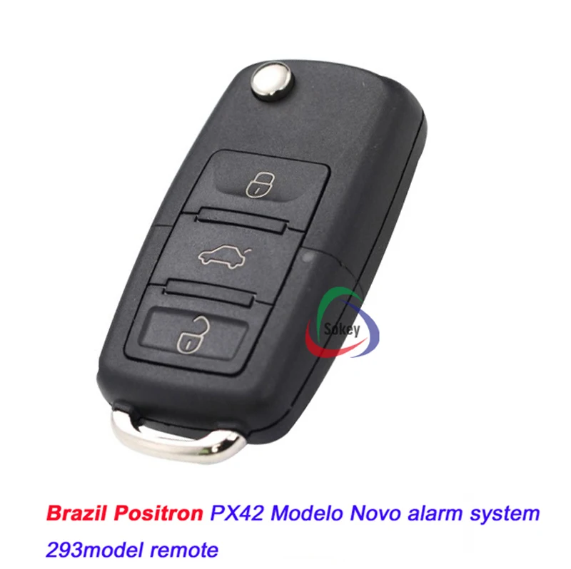 

2PCS VW B5 model brazil old positron alarm remotes, for Positron FX292-CYBER-PX32-PX42 Modelo Novo alarm system 293mode