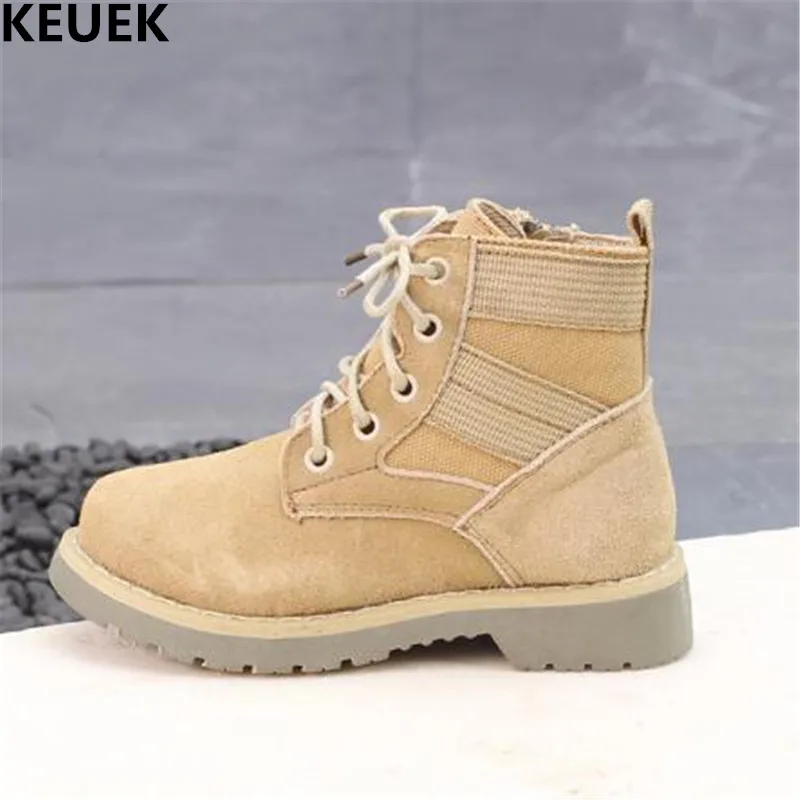 

2018 Spring/Autumn Winter Children Boots Boys Girls Genuine Leather Boots Baby Toddler Ankle Snow Boots Kids Shoes Student 018