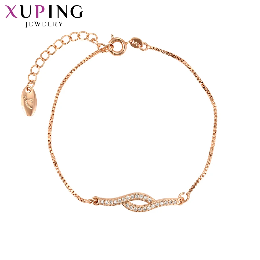 

11.11 Deals Xuping New Arrival Synthetic Cubic Zirconia Trendy Bracelet Jewelry for Women Black Friday Gifts S93,4-75980