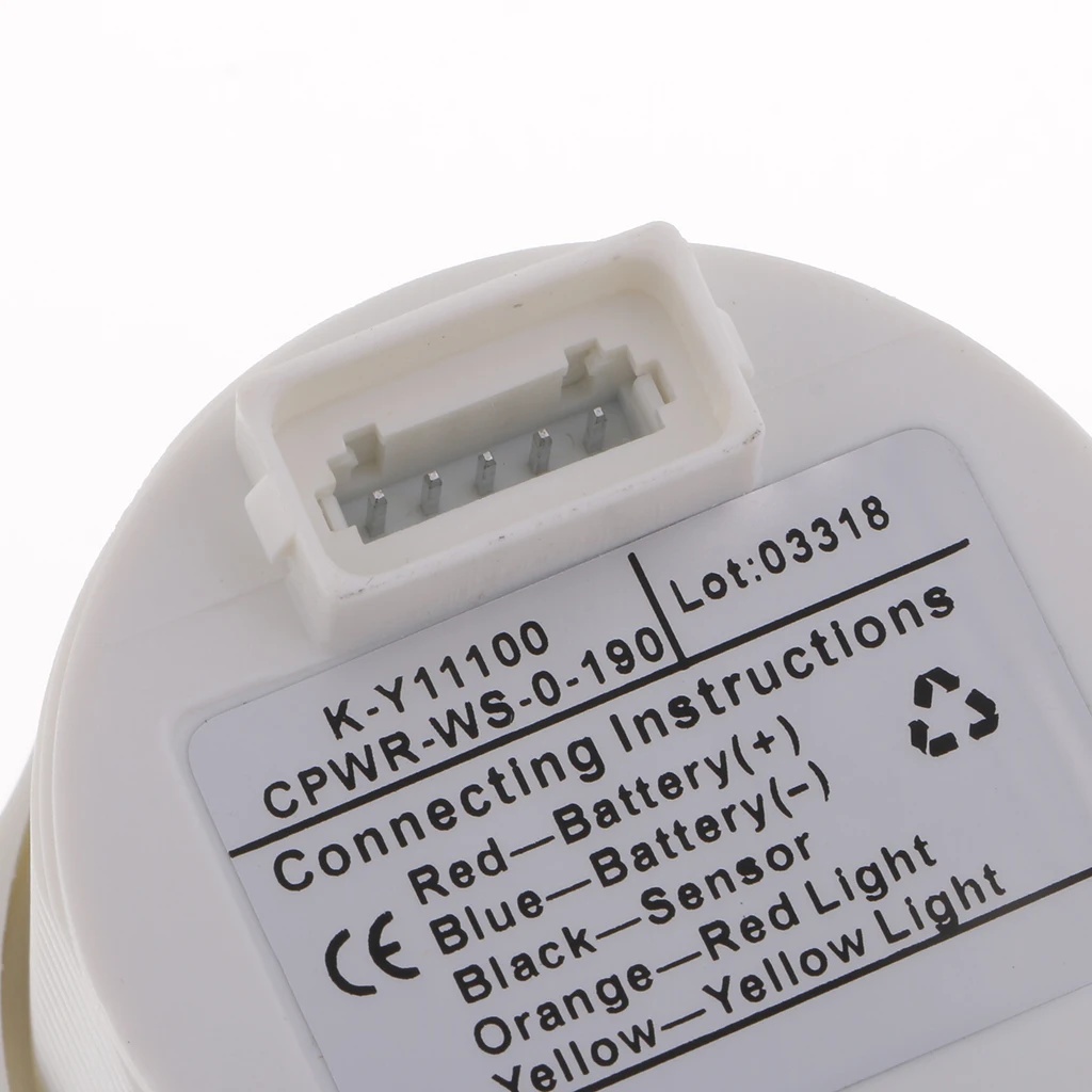 Water Level Boat Water Level Gauge Water Tank Level Gauge Indicator Guage Tool  12/24V 52mm 240-33 Ohms White Durable 