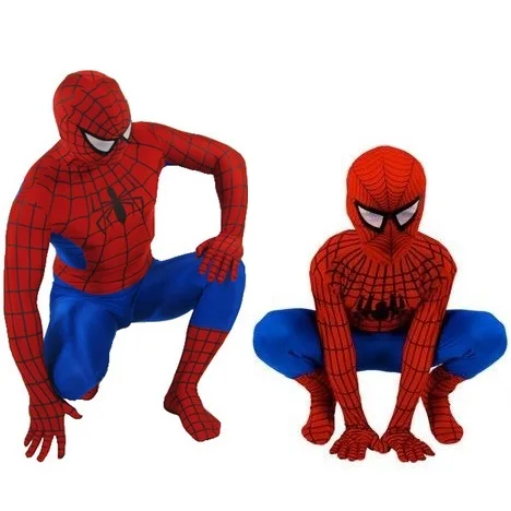 halloween cosplay anime superhero spiderman spandex costume full plus size spiderman costume