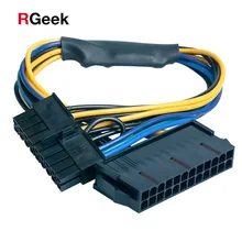 Psu atx 24pin para 18pin adaptador conversor cabo de alimentação para hp z420 z620 desktop workstation placa-mãe 18awg 30cm