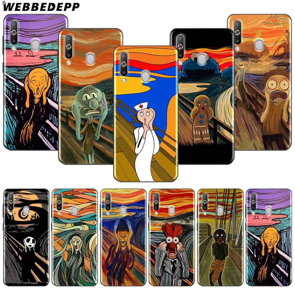 WEBBEDEPP Edvard Munch The Cry мягкий чехол из ТПУ для Samsung Note 10 Plus A10S A20S A30S A40S A50S A60 A70 M10 M20 M30 |