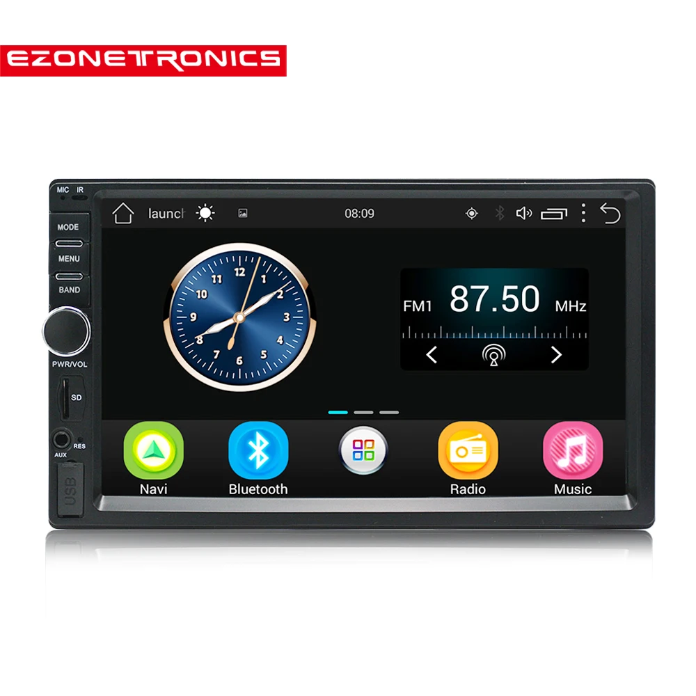 Универсальный автомобильный радиоприемник 2 Din Android 7 дюймов 1024*600 GPS Wi Fi Bluetooth USB|din