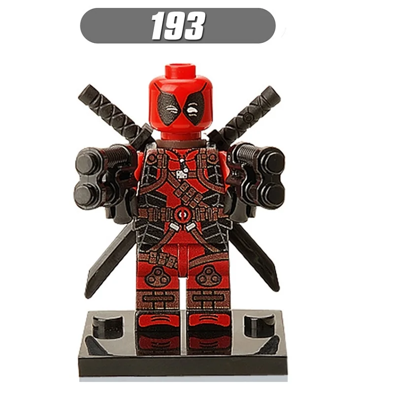 

Single Sale Comics Super Heroes Deadpool Studios Bricks Action Building Blocks Education Learning Toys Christmas Gift XH 193