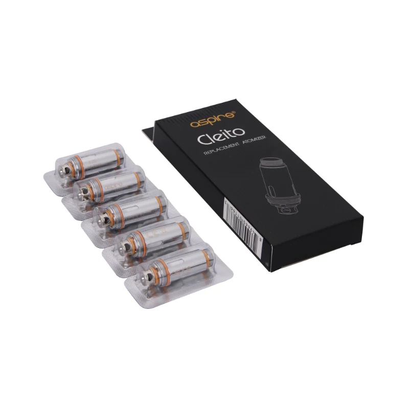 5pcs Original Aspire Cleito Coil Dual Clapton Coil Evaporator 0.2ohm 0.4ohm Replacement Atomizer Heads for E Cig Cleito Tank 05