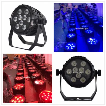 

12 unites 9x10w rgbw battery par led outdoor white par led battery wireless led par can