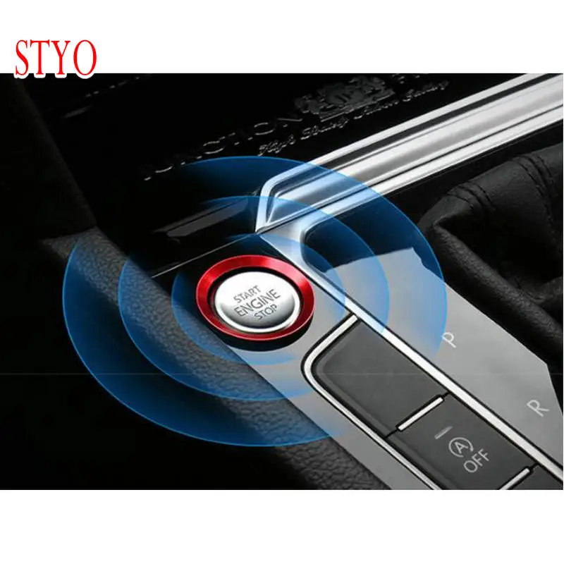 

STYO Start Engine Stop Button Ring Cover Trim For Golf 7 MK7 R CC Arteon Passat B8 Altas T-roc Touran Tiguan