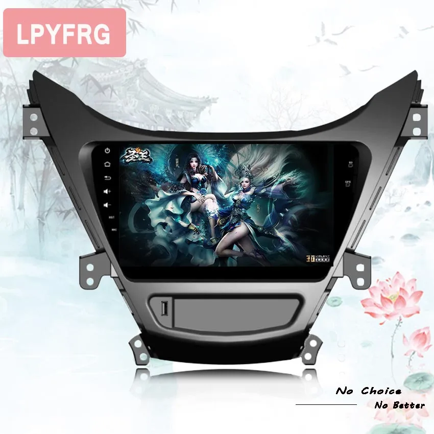 Android 9 &quot2Din автомобильный Радио GPS мультимедийный плеер для 2011 2012 2013 Hyundai Elantra