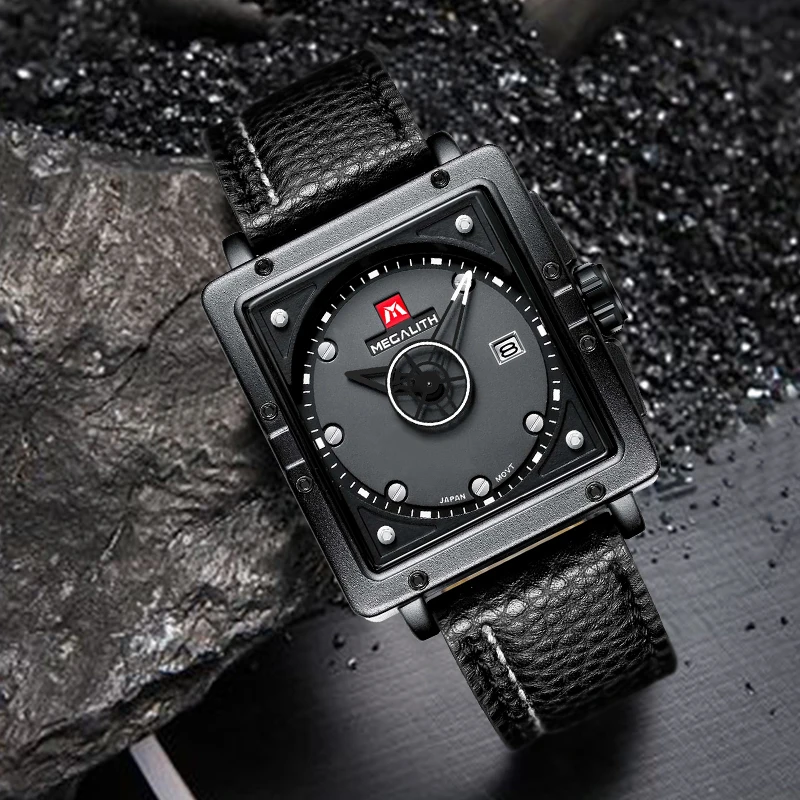 

MEGALITH Men's Watches Top Brand Fashion Creative Big Dial Sport Watch Quartz Wrist Watch For Men Waterproof Clock Male Relogio