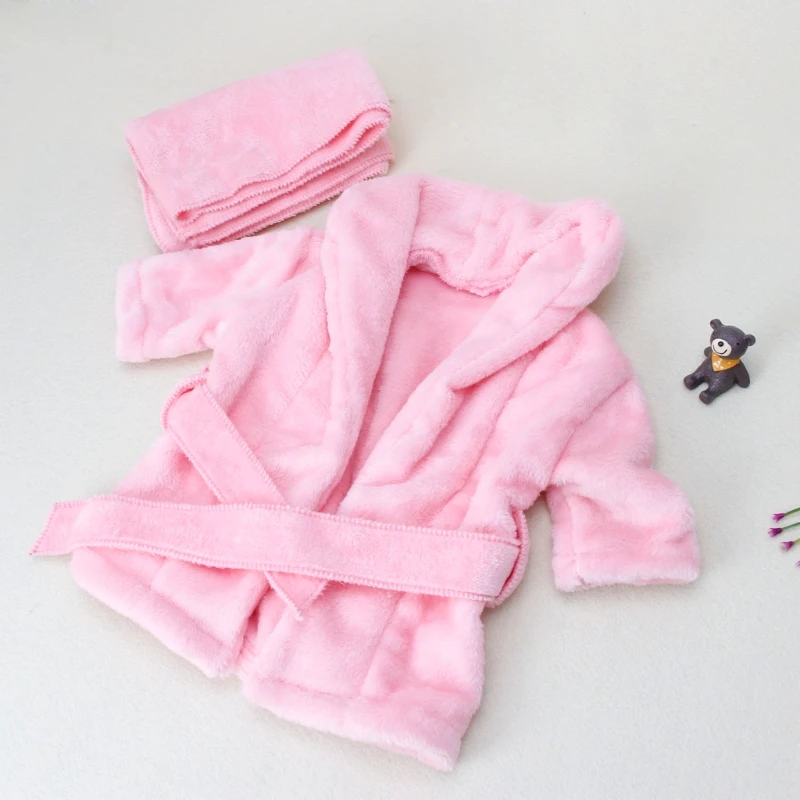 Реквизит для детской фотосессии Детские Банные халаты и полотенце Аксессуары для фотосессии новорожденных 0-6 месяцев Прямая поставка