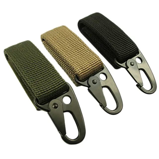 Portable Camping En Plein Air Tactique Mousqueton À Dos Crochet Survie  Molle Crochet Militaire Nylon Porte Clés Multifonction En Plein Air Outil  Du 0,91 €