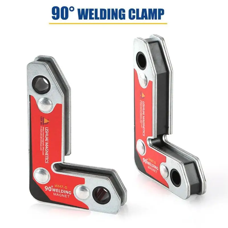 

2pcs Magnetic Holder Corner Welding Magnets 90 Degree Right Angle Clamp Magnetic Welding Fixture Pick-up Tools Dropshipping