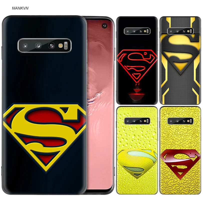

Superman Yellow Silicone Case For Samsung Galaxy S8 S9 S10 Plus A50 A30 M30 A40 A20 A10 M20 M10 S7 Edge Cover