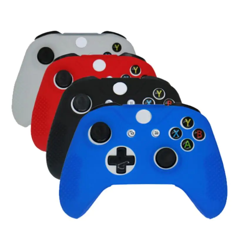 ALLOYSEED 1 шт. Красочные Мягкие силиконовые резиновые кожи геймпад защитный чехол для Microsoft Xbox One S контроллер 4 цвета