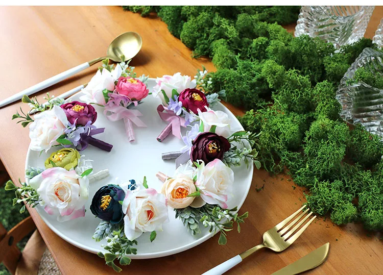 wedding boutonniere wrist corsage marriage  (18)