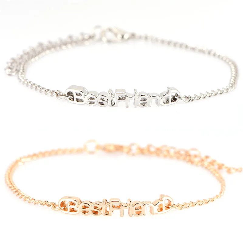 

Best Friend Letter Bracelets Friendship Bracelet Pulseras Jewelry Gifts best friend Bracelets Bangle for girl and women