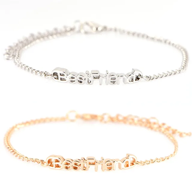 Best Friend Letter Bracelets Friendship Bracelet Pulseras Jewelry Gifts best friend Bracelets