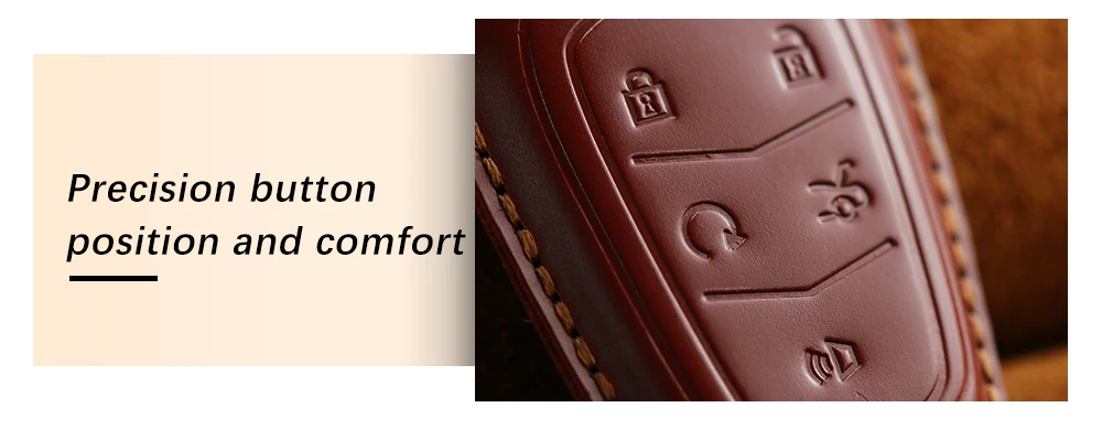 Chave do Carro Capa para Cadillac Keyyou Couro Genuíno Case Escalade Esv Xts Ats Cts Ct6 Xt5 Bls 2020-2020 Anel Chave Titular Inteligente 17 Estojo de chaves p/ carro