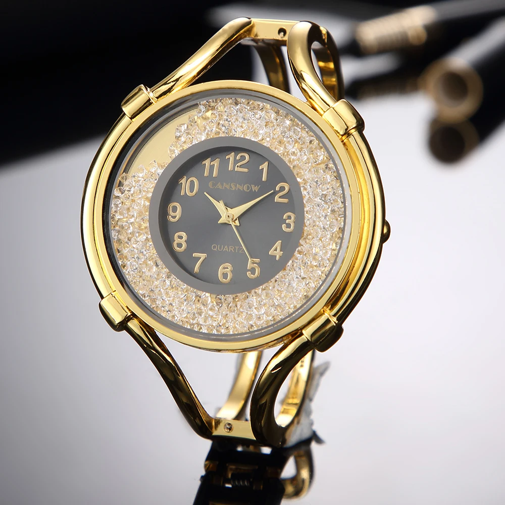 Женские часы-браслет модное платье для девочек бриллиантовые Saats Женские Аналоговые кварцевые часы из розового золота zegarek damski
