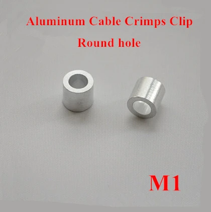 Aluminum Ferrules Crimping Sleeves Wire Rope Cable Clamps Round Oval Hole Clips Aluminum Ferrules Crimping Sleeves Wire Rope Cable Clamps Round Oval Hole Clips