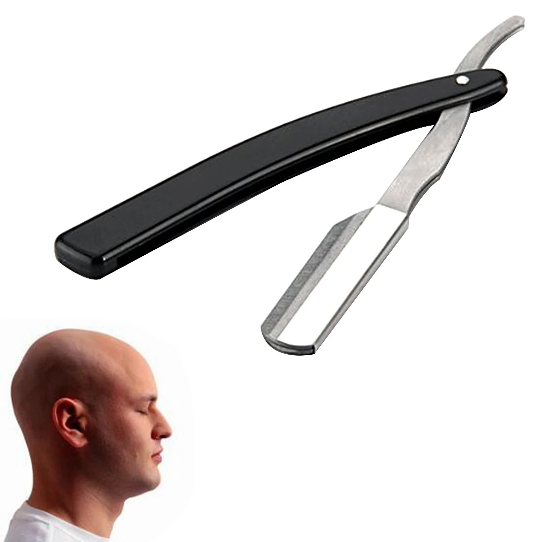 Hot Sale Black/Silver Traditional style razor Hairdressing ...