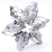 5 шт. в форме снежинки для печенья резаки для шоколада формы для выпечки Кондитерские инструменты Кондитерские торты тиснение плесень увеличение аппетита