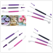 3 шт цветок Моделирование резки колеса инструменты торт с помадной глазурью, поделки из сахара Scriber иглы комплект резак кухня выпечки ремесло набор