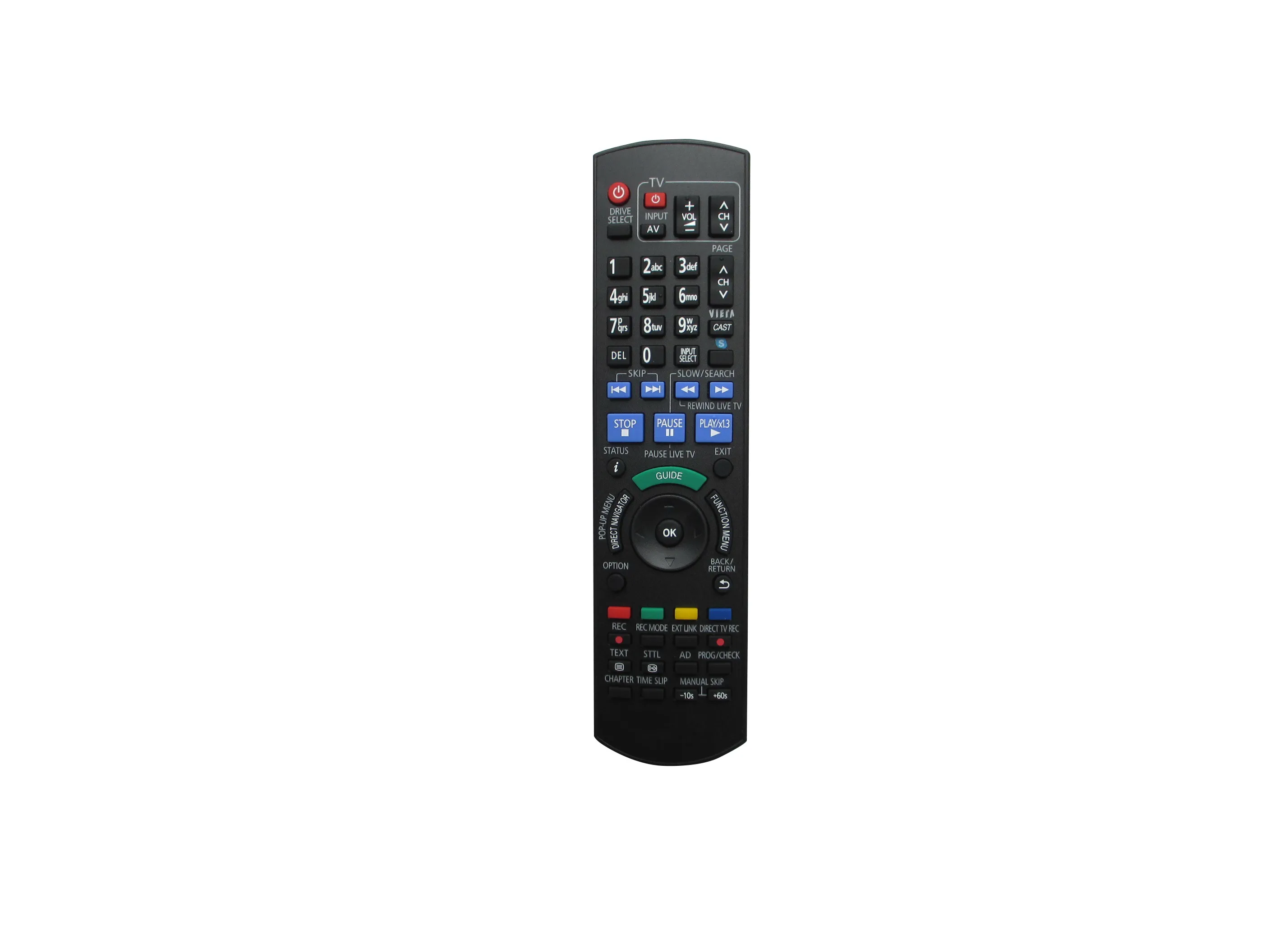 

Remote Control For Panasonic N2QAYB000124 N2QAYB000125 DMR-EH575 N2QAYB000293 DMR-XW300 DMR-XW400 DVD Recorder