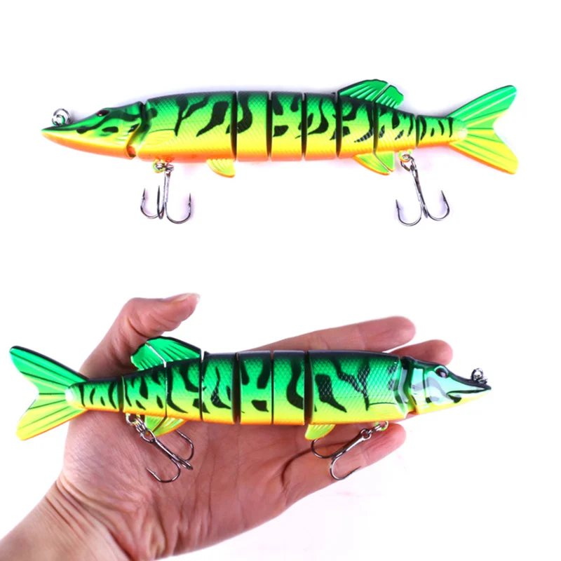 

Big Pike Fishing Lure 8 Segments 20cm 70g Isca Artificial Crankbait Hard Bait Swimbait Pesca Lures for Bass Fishing Tackle