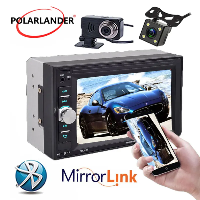 2 Din Автомобильный Радио сенсорный экран Oto Teypleri 6 &quotBluetooth стерео MP5 камера/DVR