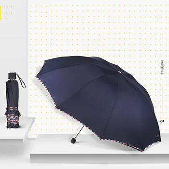 

Umbrella Rain Women Non-Automatic 10Ribs Windproof Uv Protection Umbrella Guarda Corporation Travel Paraguas Parasol WZP011