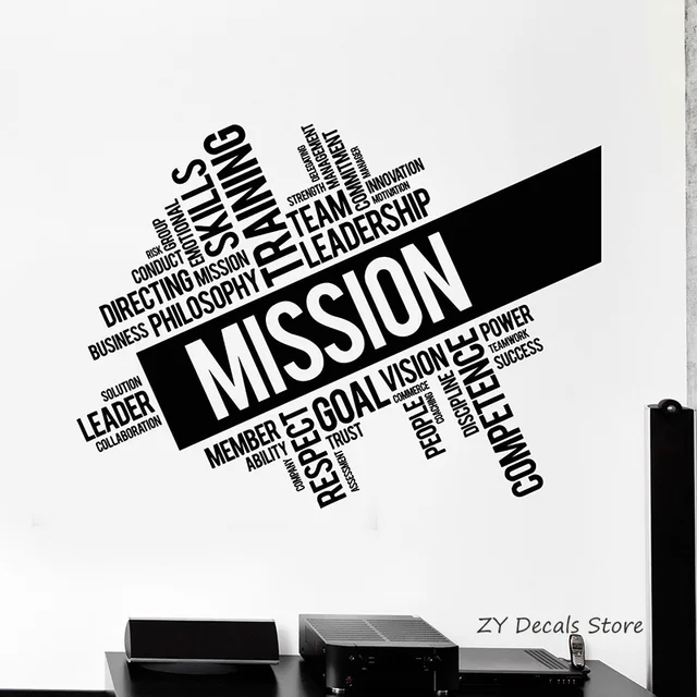 office wall decal unique team leadership office words wall sticker mission company decals personality design wallpaper l333 office wall decal unique team leadership office words wall sticker mission company decals personality design wallpaper l333