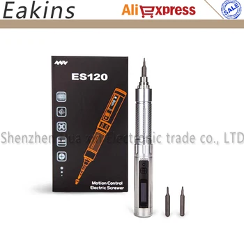 Price ES120 Precision Motion Control Cordless Electric Power Screwdriver With STM32 CPU 3 Axis Gyro PH00 SL2 Bits Portable Pouch