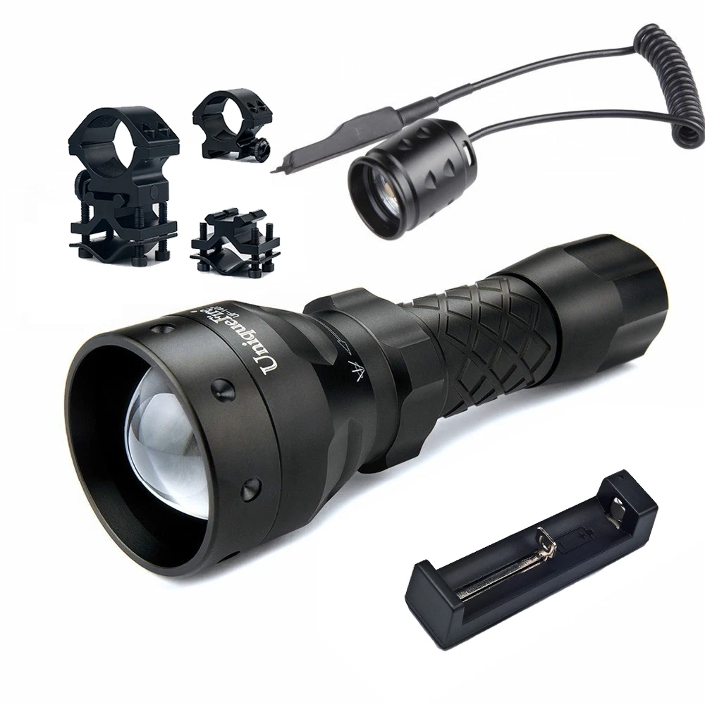 UniqueFire 1407 IR 850nm LED Night Vision Flashlight+Scope Mount