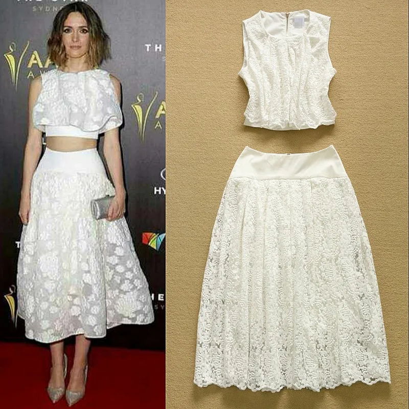 Europe High Street Fashion 2015 Summer Women Long Skirt