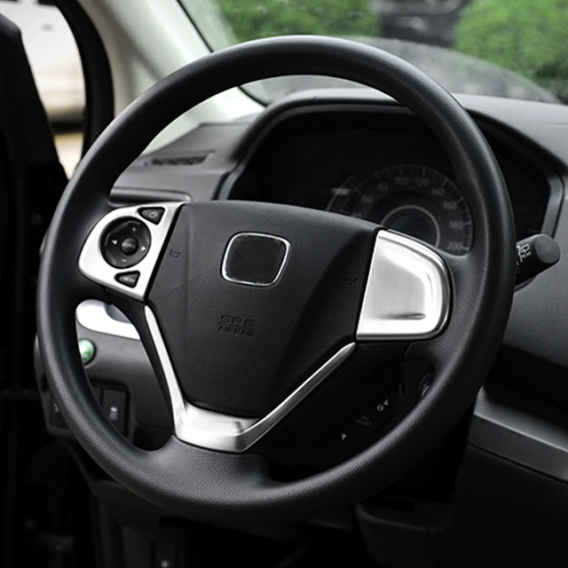 Us 4 68 25 Off For Honda Crv Cr V 2012 2016 Interior Moldings Matte Chrome Steering Wheel Function Button Trim Cover In Interior Mouldings From