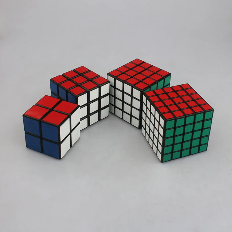 Сортеры Скорость Magic Cube 2x2x2 3x3x3 4x4x4 Сортеры cube профессионального конкурса Головоломка Куб детские игрушки Рождественский подарок 4 шт