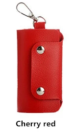 XB Лидер продаж глобальных Для мужчин женские застежка из искусственной кожи ключей, кошелек на брелоке для двери автомобиля Elantra Accent Tucson держатель для ключей на сумку ключница чехол Сумки из натуральной кожи - Цвет: red