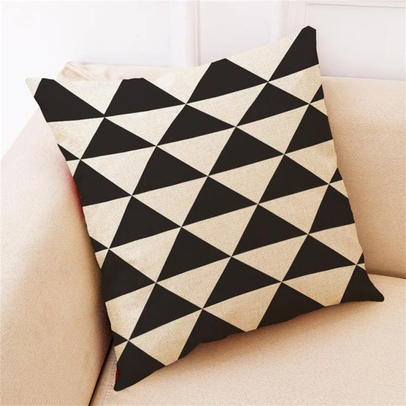 Home Decor Cushion Cover Black And White Geometry Throw Pillowcase Pillow Covers1