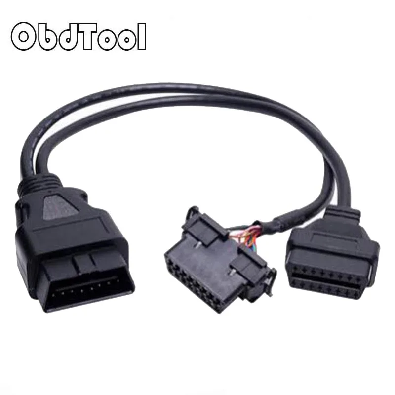 OBDTOOL Universal Bracket Snap in OBDII OBD II OBD2 Y Adapter