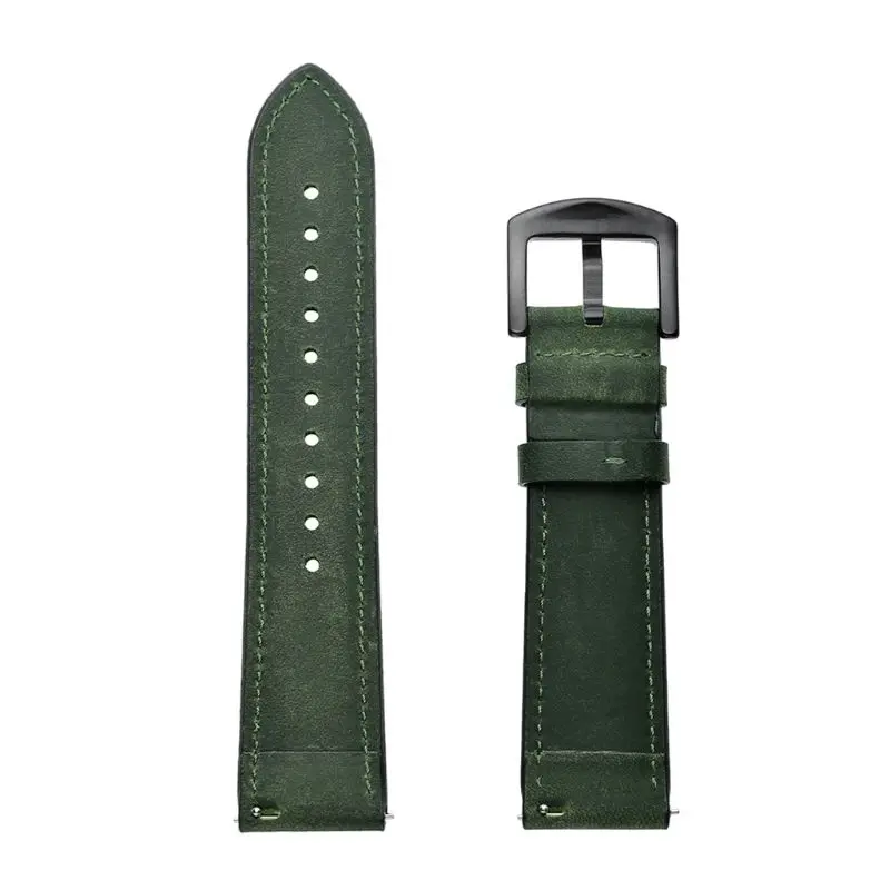 Ремешок для оригинальных часов huawei GT ремешок для часов кожаные умные часы браслет huawei часы GT аксессуары - Цвет ремешка: Зеленый