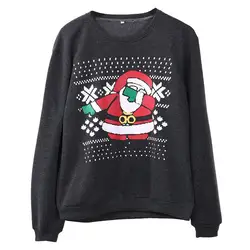 Новинка; Лидер продаж 2018 осень-зима Рождественская модная брендовая одежда Для мужчин свитера с Санта Slim Fit Для мужчин пуловер вязаный