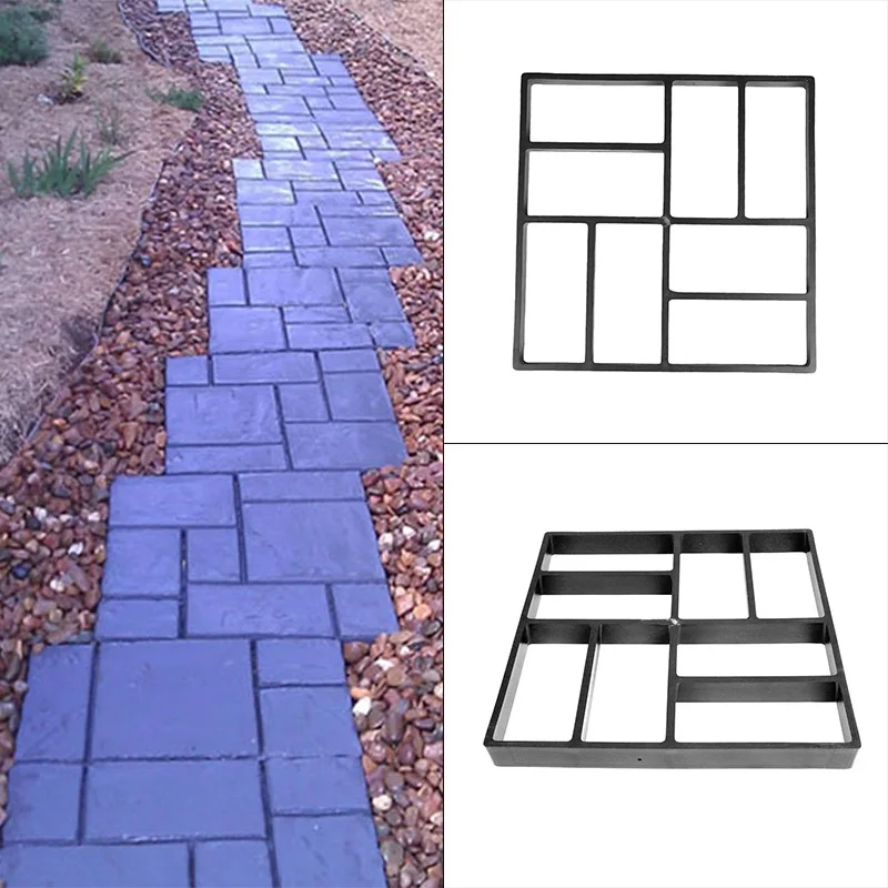 

Plastic Path Maker DIY Pavement Mold Concrete Practical Durable Stepping Stone Cement Mould Brick Path Makeru00a0Mold