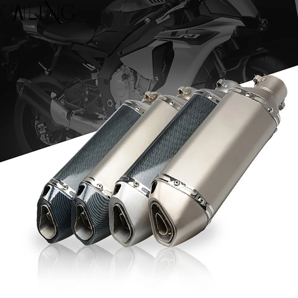 Motorcycle Scooter exhaust Modified Exhaust Muffler pipe For Yamaha YZF R1 R6 R6S YZFR1 YZFR6 YZFR6S YZF-R6S Moto Accessories | Автомобили